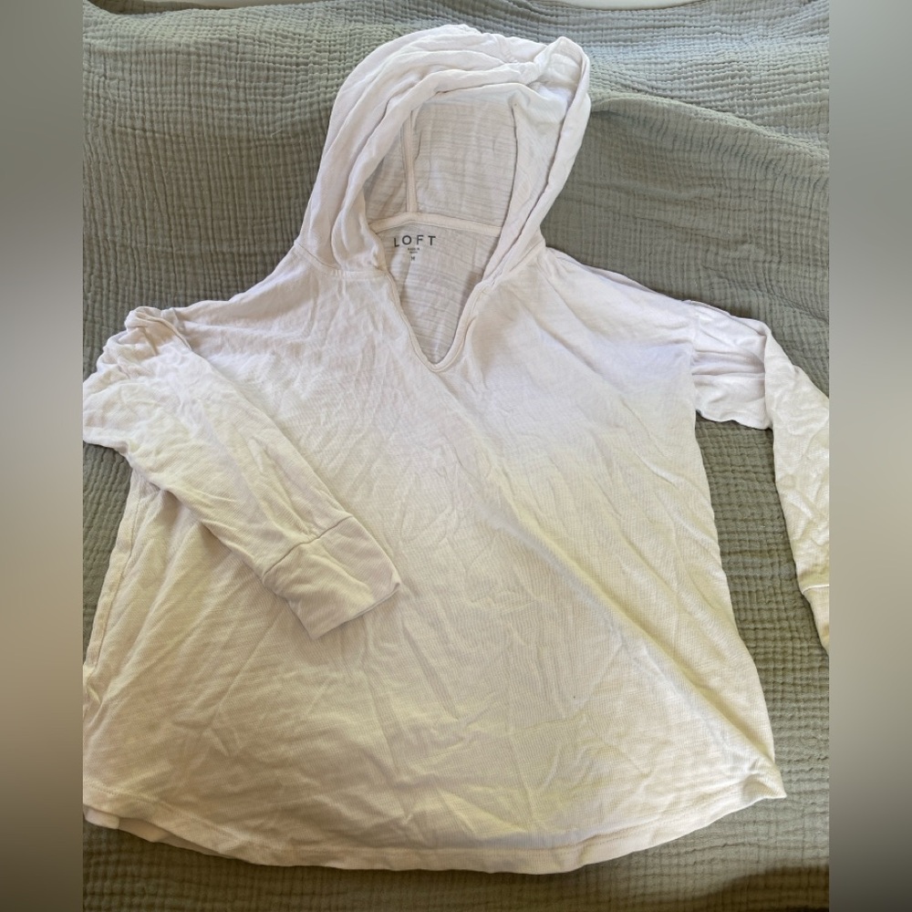 LOFT White Hoodie